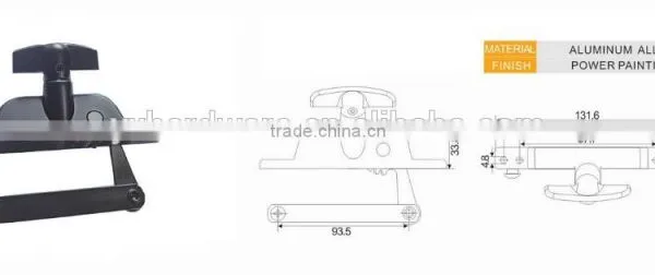Aluminum Window Spraying Hardware Powder Coating Window Operator Powder Painting photo-3