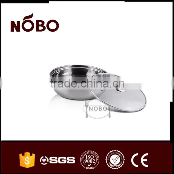 NOBO Steel Handle Indian Stainless Steel Pot/pan Set photo-5