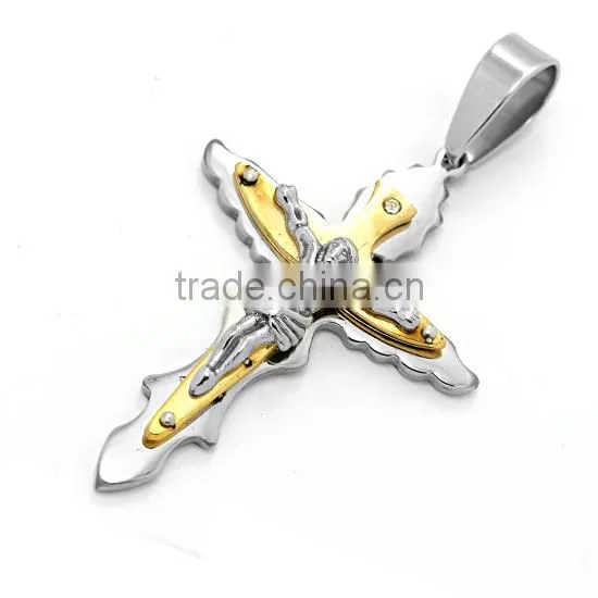 Micro Jesus Christians Style, Stainless St Benedict Crucifix, True Religious Pendant