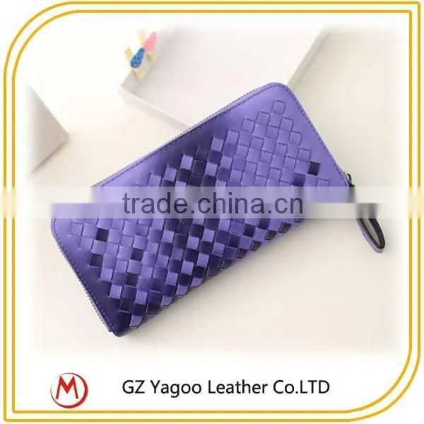 2015 Most Fashion Weave Calf Leather / pu Leather Wallet photo-5