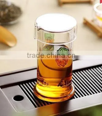 OEM Glass Tea Cup Two Handle Tea Cups Pot photo-3