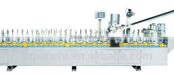 Hot Melt Glue Veneer Paper Profile Wrapping Machine for EVA photo-2