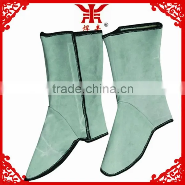 S-3027 Different Kinds of Cow Split Leather Welding Footwear Shoe Covers photo-2
