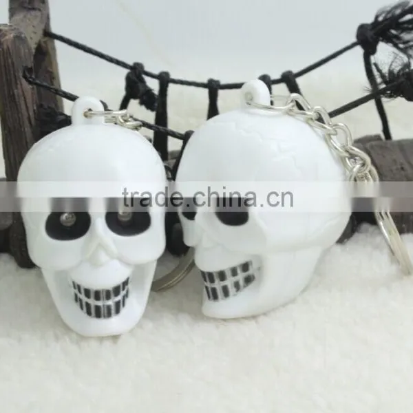 Custom Plastic Skull Led Light Keychain photo-2