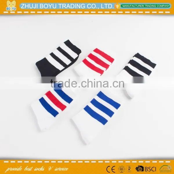 BY-161411 College Retro Style Ladies Athletic Socks; Young Girl Socks Crew Socks Striped Socks photo-2