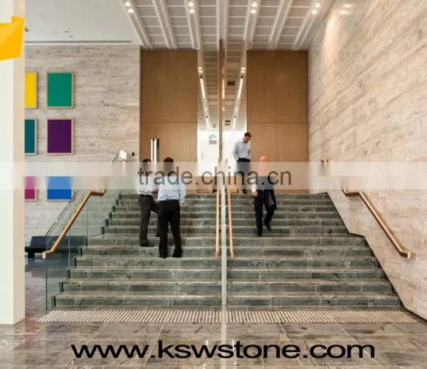 Ivory Grey Natural Limestone Tiles Cross Cut Vein Cut Antique and Polished