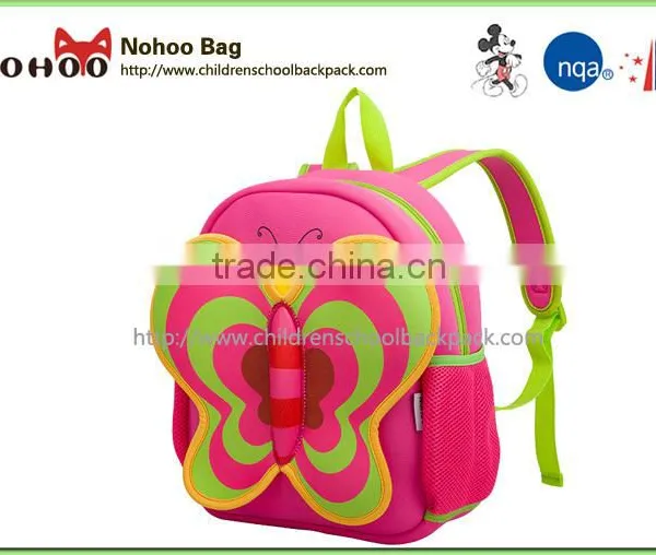 NOHOO Butterfly Waterproof Kids Bags Neoprene Fashionable School Bags Cartoon Animals School Bags photo-2