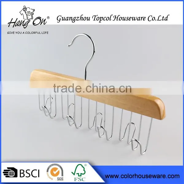 Durable Wood Hanger for Tie/Belt photo-2