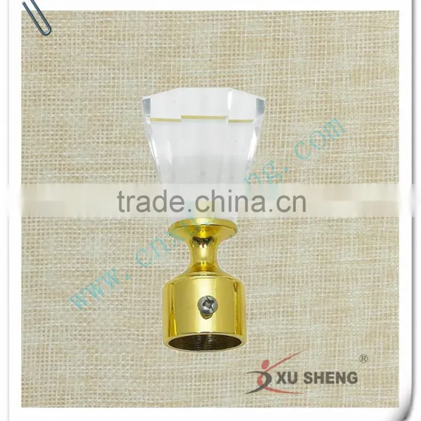 Hot Sell Curtain Rod Crystal Curtain Finial 25-28mm photo-5