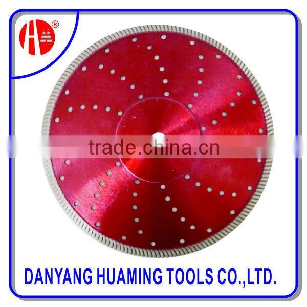 Silent Wet Cutting Turbo Diamond Blade For Granite Marble Tile