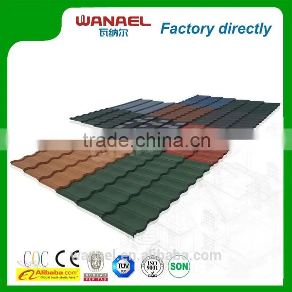 Wanael Stone Coat Steel Roof Tile/economic Roof Covering/metal Roof Dog Houses photo-2