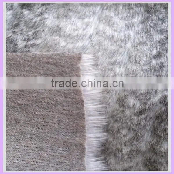 100% Acrylic AH Tip Discharge Print Thick Minky Ankara Fabric Faux Fur Fabric for Lady Fashion Bag Clothing China Supplier photo-5