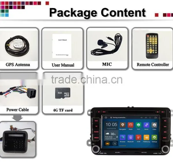 7 Inch Capacitive Touch Screen Dvd Car Android for vw Jetta With Bluetooth/gps photo-4