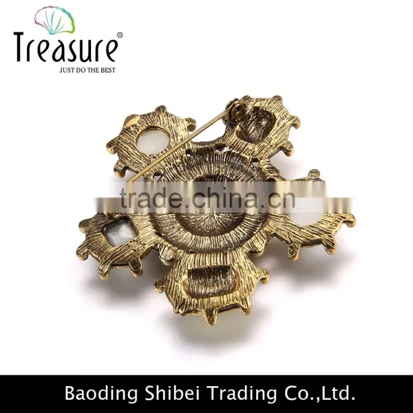 2015 Wholesale Latest Fashion New Model Flower Shape Musical Note Brooch With Best Price and High Quality photo-3