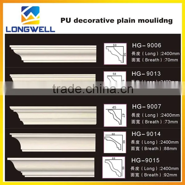 High-Density Fireproof Materials Polyurethane Foam Cornice Moulding for Ceiling Design photo-4