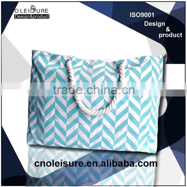 2015 Fashion Wholesale Beach Canvas Tote Bag