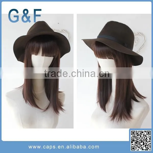 Popular Design Wholesale Women Wide Brim Felt Hat photo-4