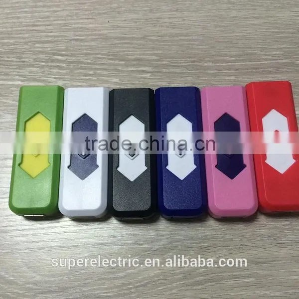2016 Wholesale Electronic Cheap Lighter Disposable Custom Refillable Cheapest USB Lighter Plastic USB Cigarette Lighters
