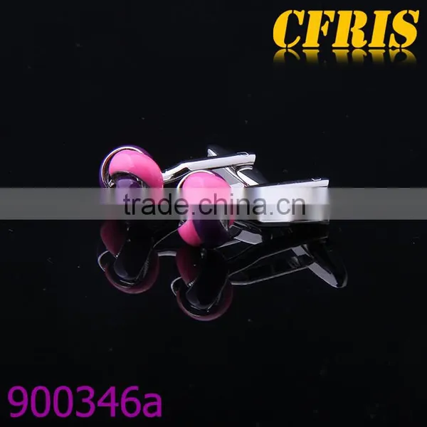 New Arriving Cufflink,Double Color Enamel Knot Cufflink photo-3