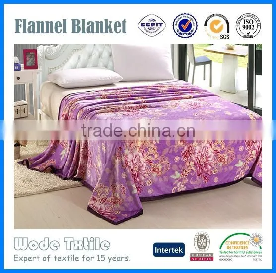 China Market Super Soft Customized Printing Flannel Blankets photo-3