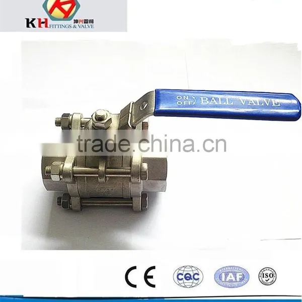1000 WOG/PN63 Stainless Steel 3PC Ball Valves photo-2