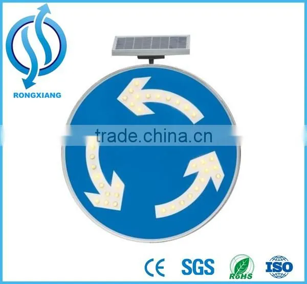 Aluminum Traffic LED Solar Stop Sign /Solar Traffic Warning Sign/Road Emergency Stop Indication Sign photo-4