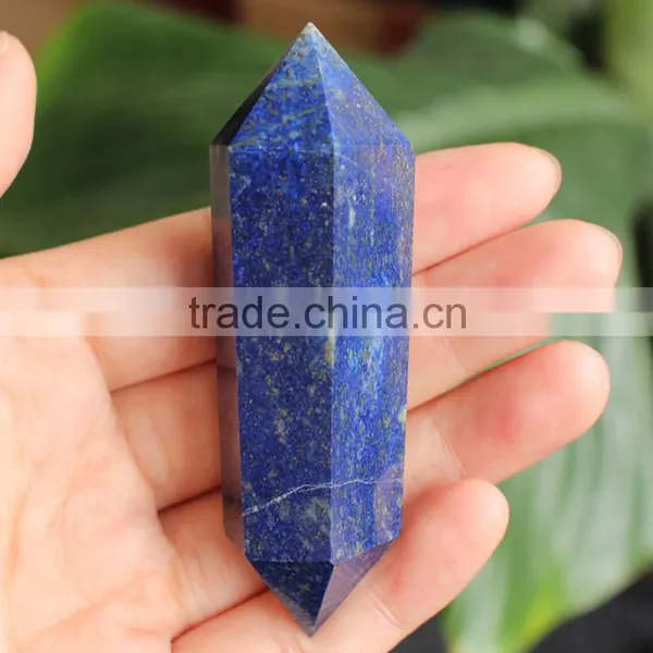 Wholesale Natural Blue Lapis Lazuli Quartz Wand Crystal Point photo-5