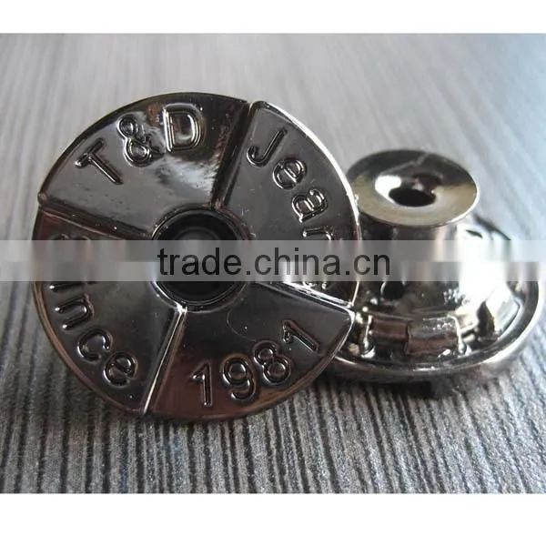 China Manufacturers Fancy Metal Button for Jeans photo-2