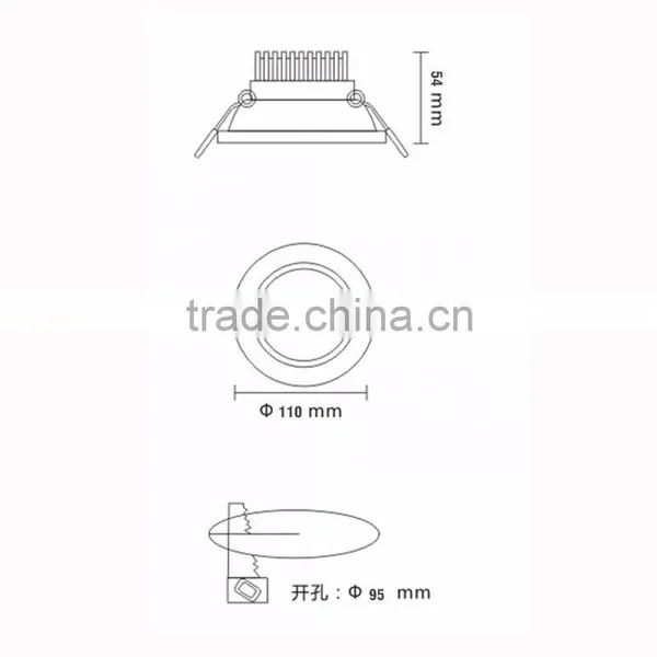 Modern Led Celing Lamp 3w/5w/7w/9w /12w/18w Led Down Lighting CE ROHS photo-2