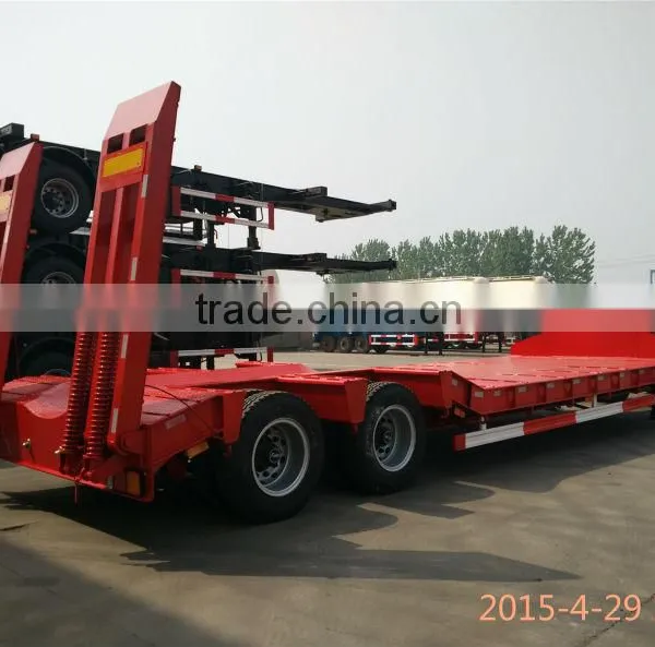 3 Axles Gooseneck Low Bed Semi Trailer / the Cheapest Low Bed Semi Trailers photo-6