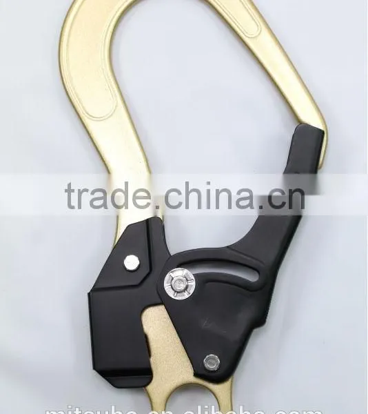 Gold&Black Double Lock Quick Release Lineman Metal Snap Hook photo-4