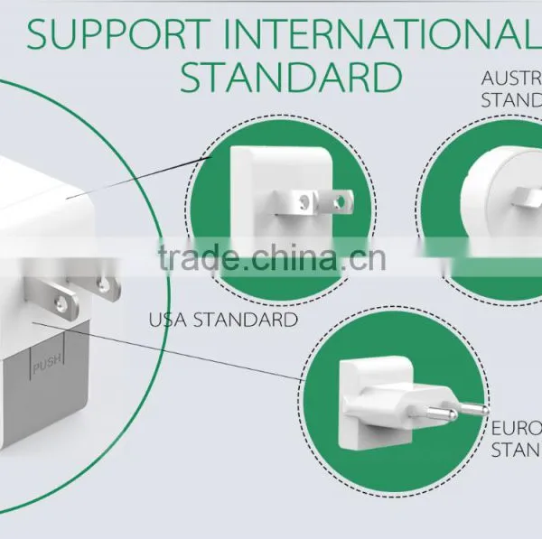 New Design Quick Charge QC2.0 Dual Adapter Universal Adapters Usb Charger Usb Charging Port Usb ac Charger photo-6