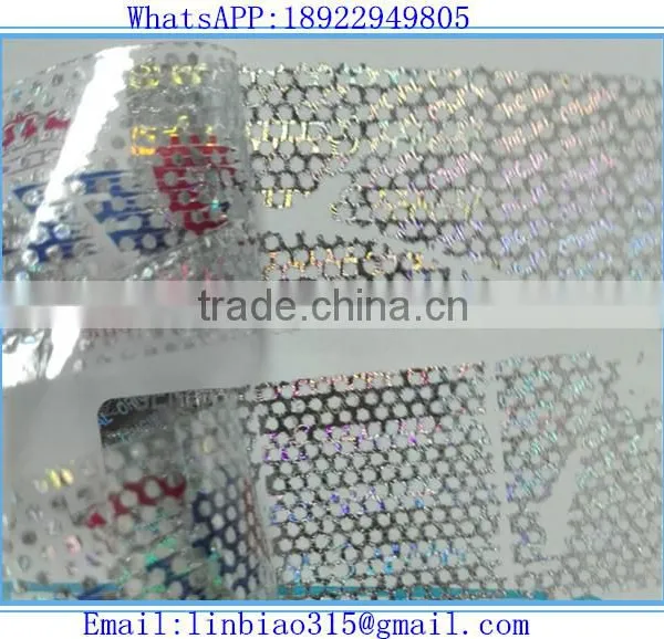 Vinyl Material Adhesive Honeycomb Sticker for Usage Brand Label