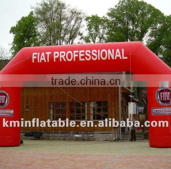 Red FIAT Promotional Inflatable Arch