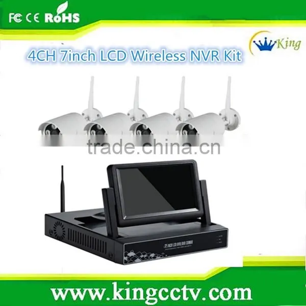960P 4ch 10.1 Inch LCD Wireless NVR System Kits photo-2