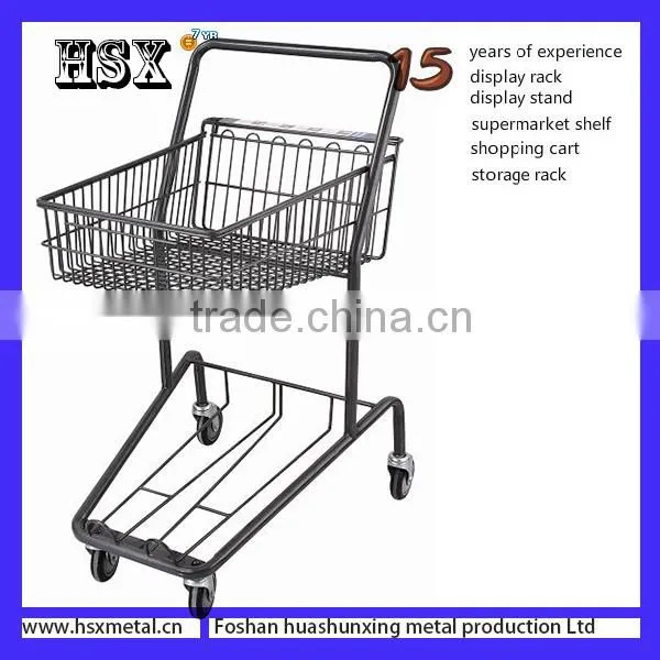 Japanese Style Powder Coated Shopping Cart HSX-1777 photo-3