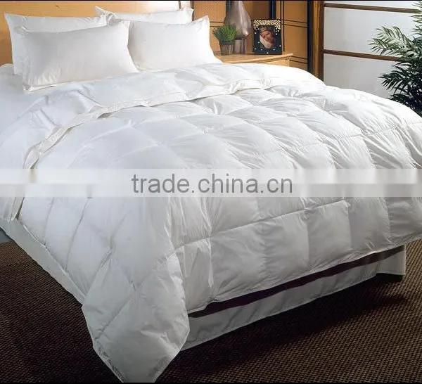 King Size Duck Down Filling White Hotel Quilting Cover Set 100% Cotton Fabric Quilt