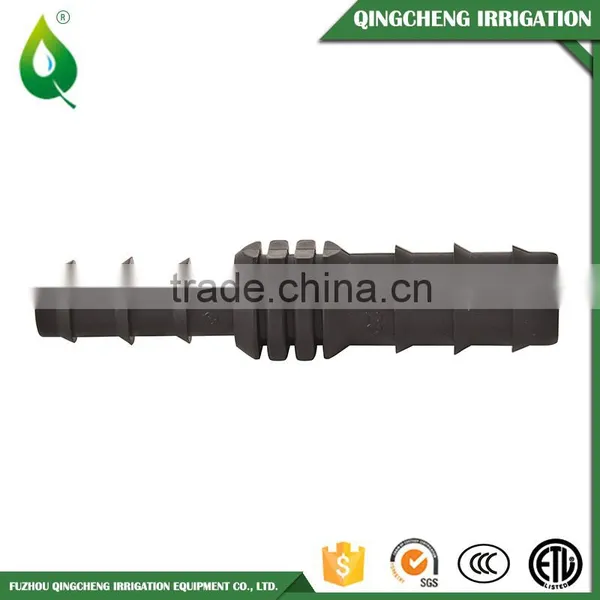 Black Plastic Barbed Straight Coupling For Drip Pipe 16mm photo-2