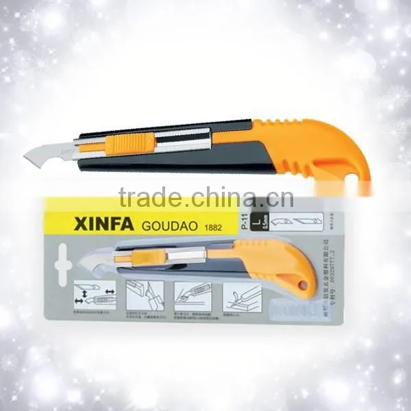 Modified Platic Handle Hook Knife With Hook Blade