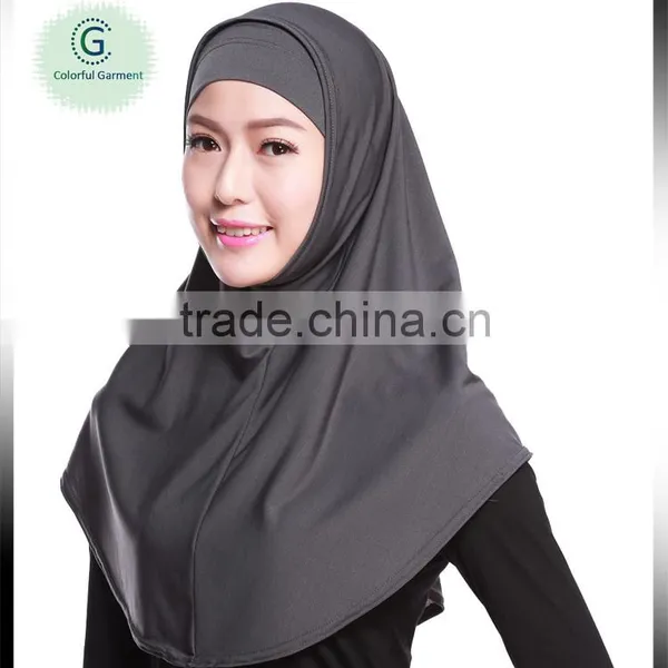 Wholesale Popular Ebay Dhgate Amazon Hot Sell 2pcs Knitting Jersey Hijab Scarf photo-2