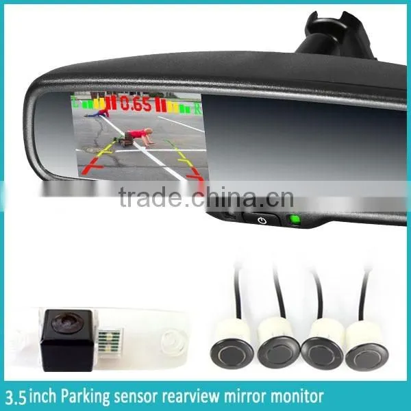 AK2-035LAP4 Auto Dimming Rearview Mirror Parking Radar Detector and Automatically Backup Camera Display photo-5