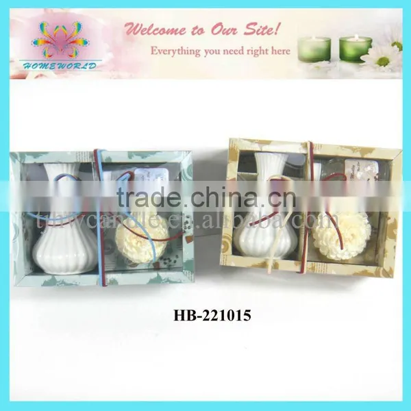 Home Aroma Diffuser With Ceramic Bottle Gift Set