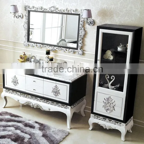 WTS3233 Hot Sales 30-inch Floor Mounted Black Color Bathroom Cabinet Vanities Free Sample photo-5