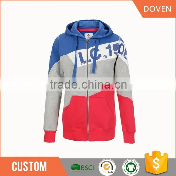 Custom Logo Crewneck Sweatshirts Plain Royal Blue Hoodie photo-3