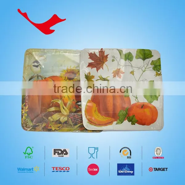 Hallwmas Design Cheap Bulk Dinnerware Paper Plates photo-2