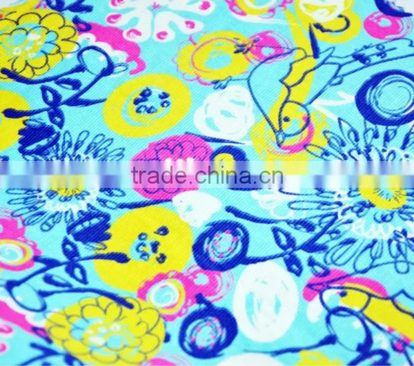 Soft Hand Feeling Flocking Cordoury Design Fabric