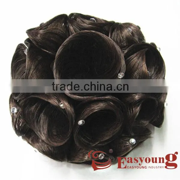 Synthetic Bridal Hair Piece, Hair Accessories Updo photo-2