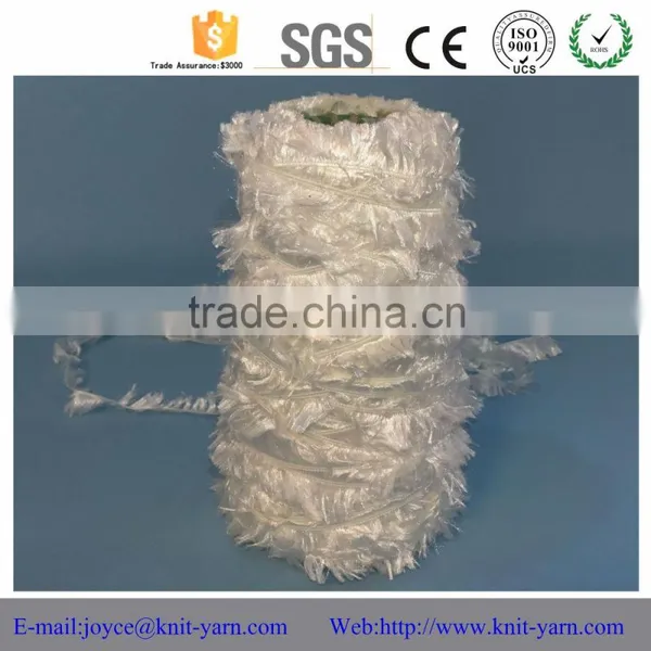 Superior Quality Boutique 1/1.2NM Polyester Feather Yarns for Knitting photo-2