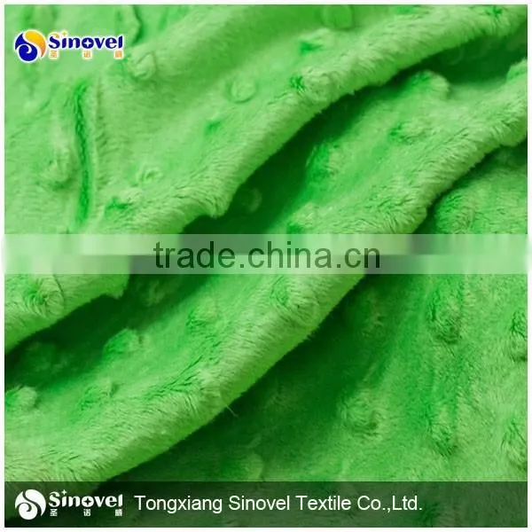 High Quality Super Soft Short Pile FauxFur Fabric With Dot photo-3