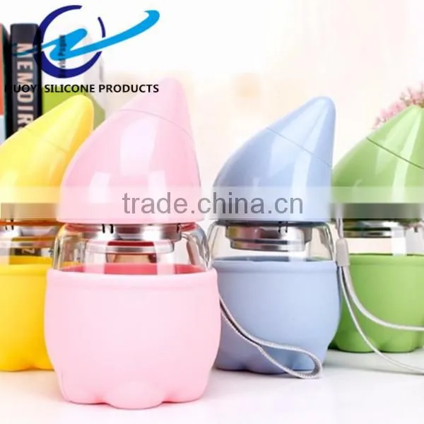 Creative Glass Bottle Silicone Cup Sleeve photo-4